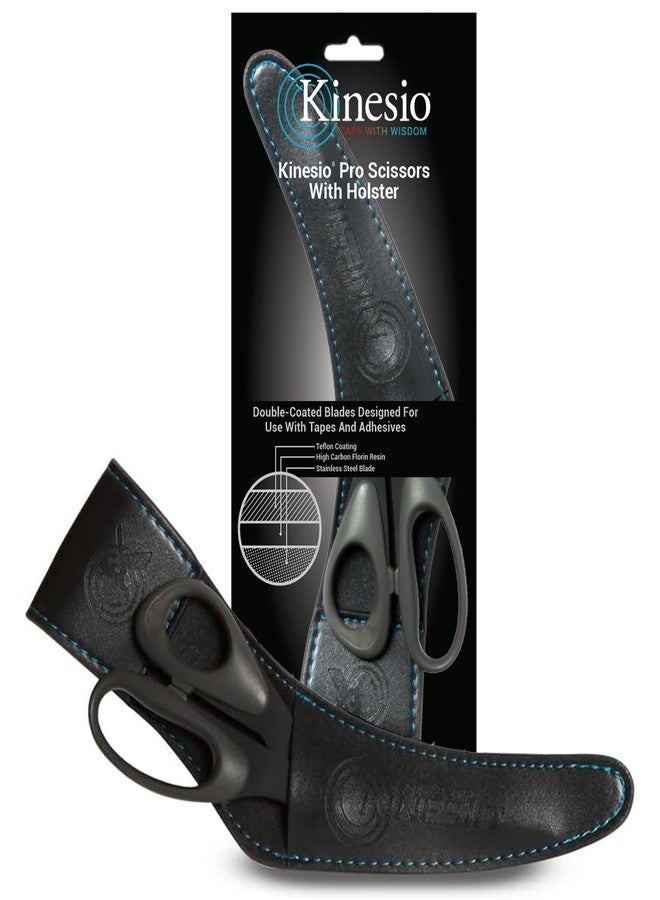 Kinesio Pro Scissors with Holster, Right Handed Bandage Scissors, For Use with Kinesio Therapeutic Elastic Tape - Image 1
