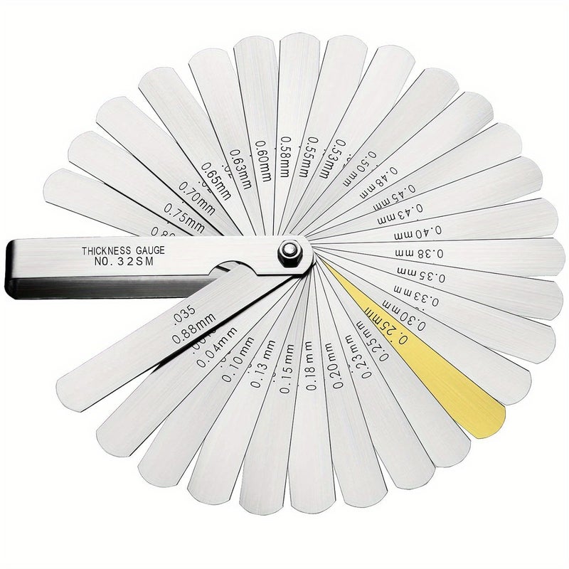 Silver Stainless Steel Feel Gauge And Thickness Gauge Set - Image 1