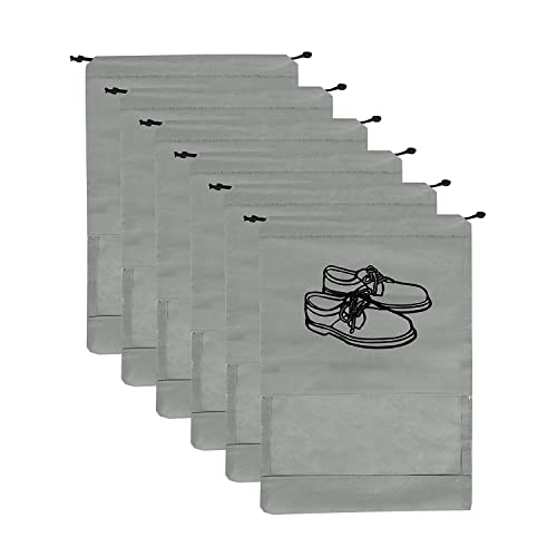Moxstar Shoe Bag for Travel & Storage Travel Organizer for Women & Men Travel Accessories Shoe Organizer Shoe Bags Pouches (Grey, 12)… - Image 5