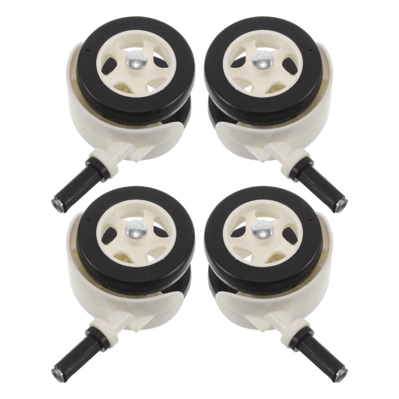 4pcs Baby Walker Wheels Parts: Silent Swivel Caster Wheels Helps Baby Learn To Walk Smoothly - Casters Accessories For Indoor Use - Image 1