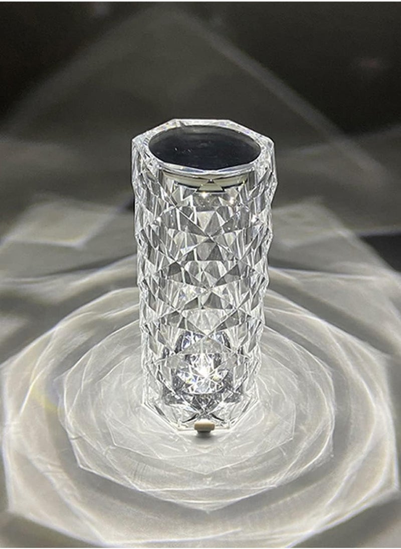 Generic - Crystal Rose Touch Control Lamp - 16 Color Changing Rechargeable with Dimmable Remote Control and Dynamic Gradient Mode - Image 1