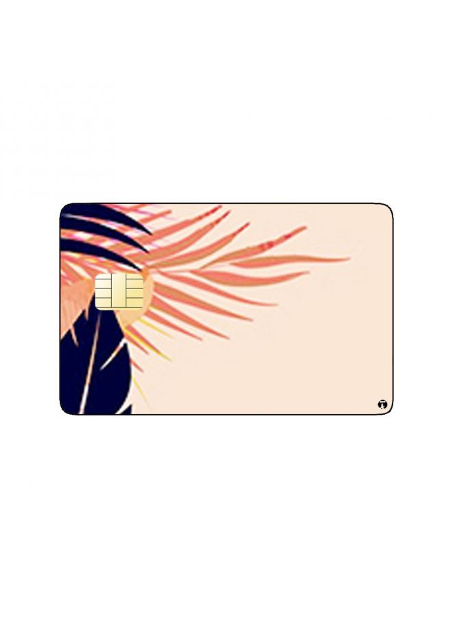 RKN PRINTED BANK CARD STICKER Beautiful Tree Leaves Drawing - Image 1