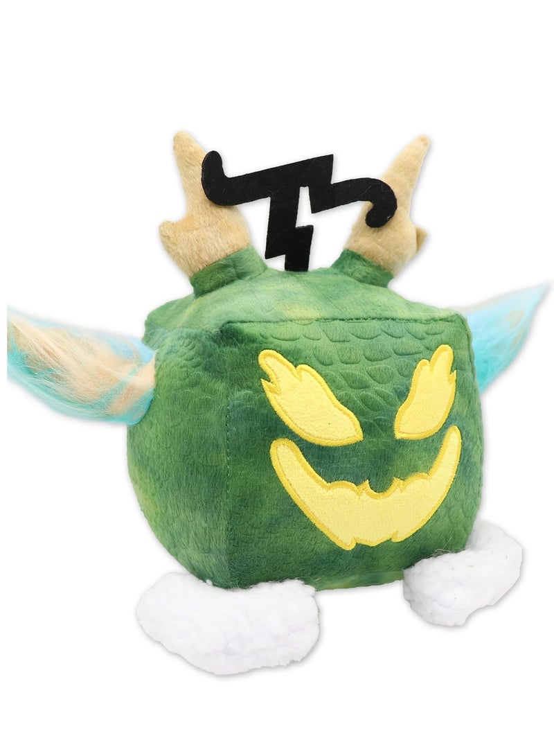 Blox Fruits Plush, 6 inch Blox Plush Plushies Toys Stuffed Animal Plushie Doll, Soft Fruits Hugging Plush Pillow Toy, Collectible Gifts for Kids Fans Aldults Birthday (Dragon) (Green) - Image 1