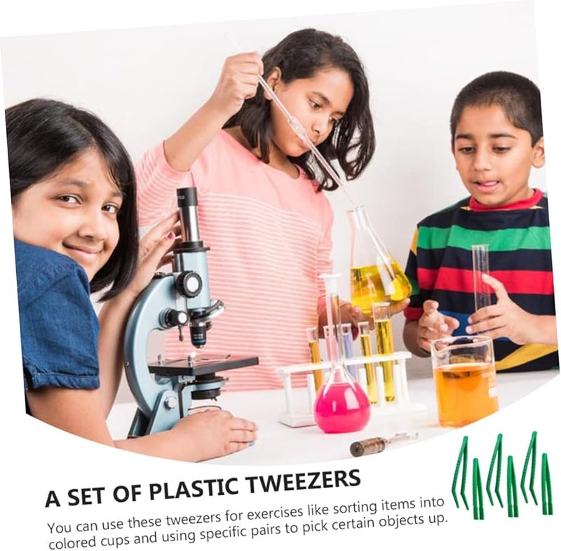 6Pcs Kids Plastic Tweezers Set For Science Experiments Crafts And Insect Collecting - Image 5