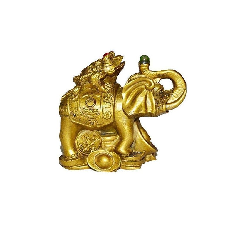 Astroghar Money Frog On Elephant - Image 2