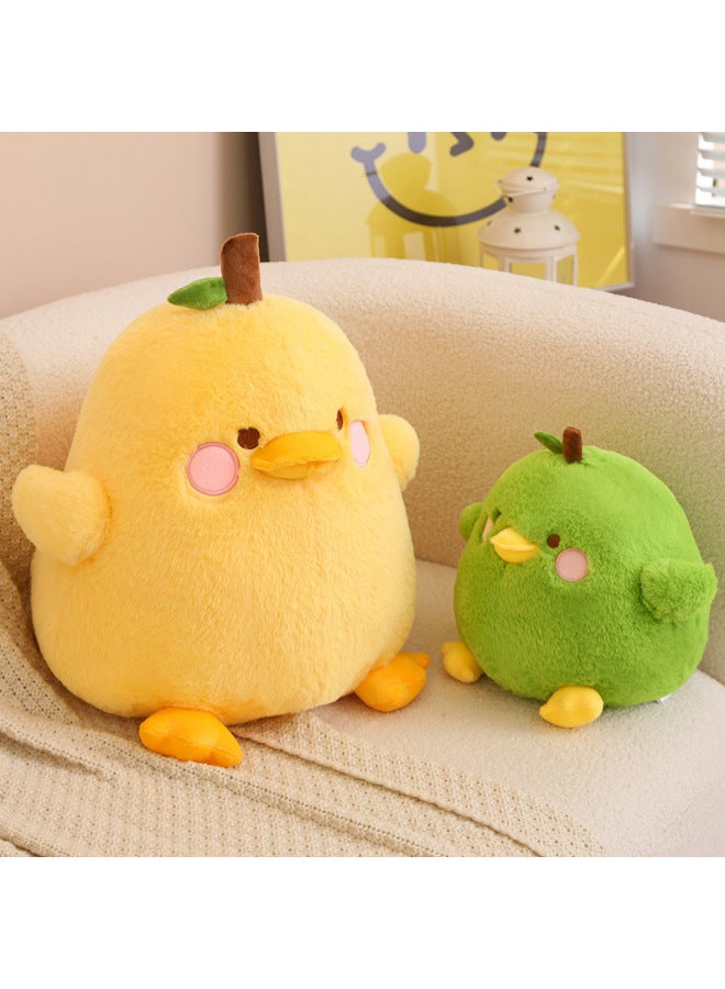 Online Celebrity Yali Plush Toy Cute Fruit Yellow Duck Doll Doll Children's Sleeping Soothing Pillow Birthday Gift-Color:G Yellow Duck Pear-Height:40cm - Image 3