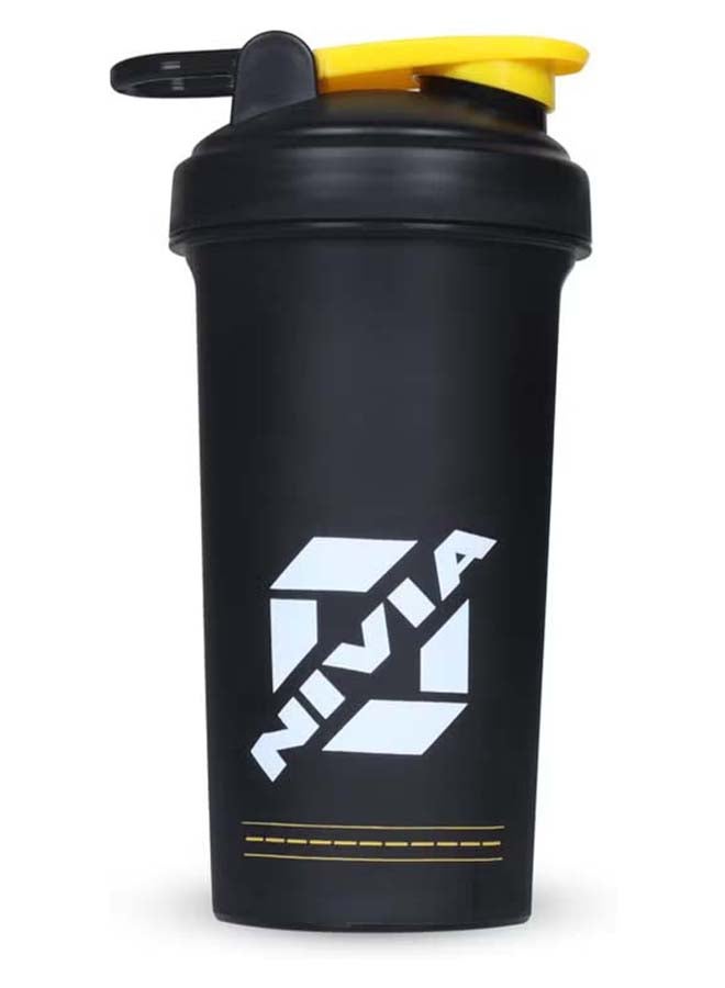 Nivia Street Plastic Shaker 750ML, 100% Leakproof, Ideal for Men & Women, Preworkout, BPA Free - Black - Image 1