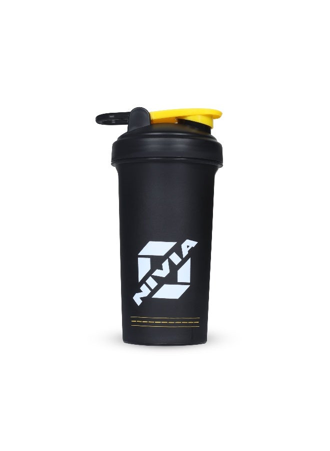Nivia Street Plastic Shaker 750ML, 100% Leakproof, Ideal for Men & Women, Preworkout, BPA Free - Black - Image 1