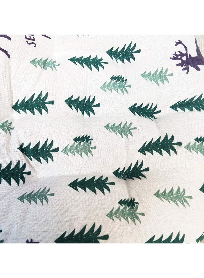 آنا وسادة دائرية مريحة مصنوعة من القطن والكتان للمنزل والمكتب تنفس - Image 5