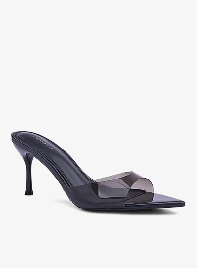 IconStyle Embroidered Open-Toe Mule Heels