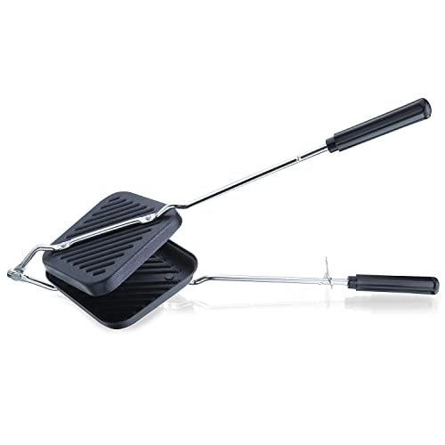 Anjali Non-Stick Grill Sandwich Toaster | Grill & Toast Sandwiches in Minutes | Double-Coated Non-Stick | Durable & Easy to Use | Black DGTS1 - Image 1