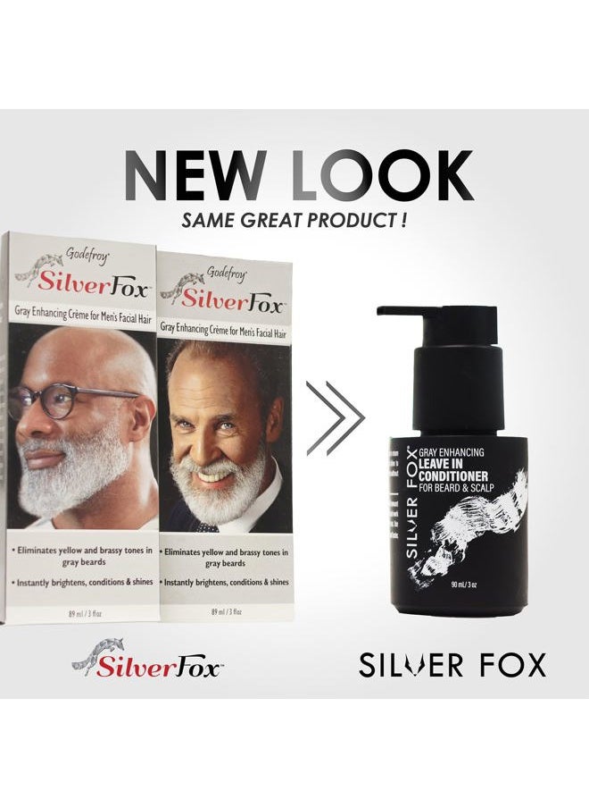 Godefroy Silver Fox Men's Silver And Gray Beard Brightener For Ethnic Hair Types, 3 Fluid Ounce  - Image 2