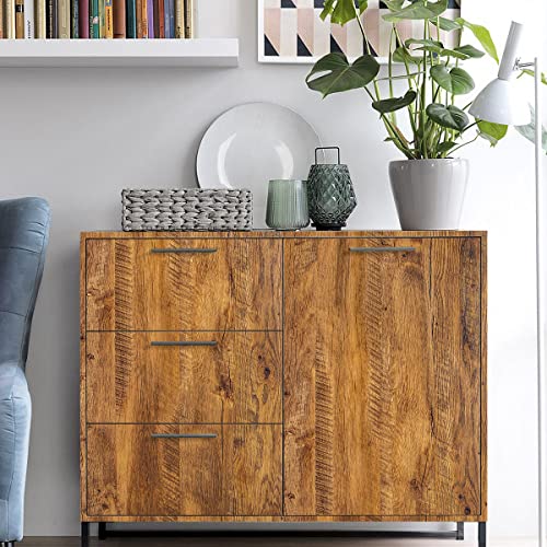 Erfoni 17.7"x 118" Wood Look Wallpaper Brown Rustic Wood Peel and Stick Wallpaper Faux Wood Grain Contact Paper DIY Removable Waterproof Self Adhesive Wall Paper for Cabinets Countertop Decor Vinyl - Image 3