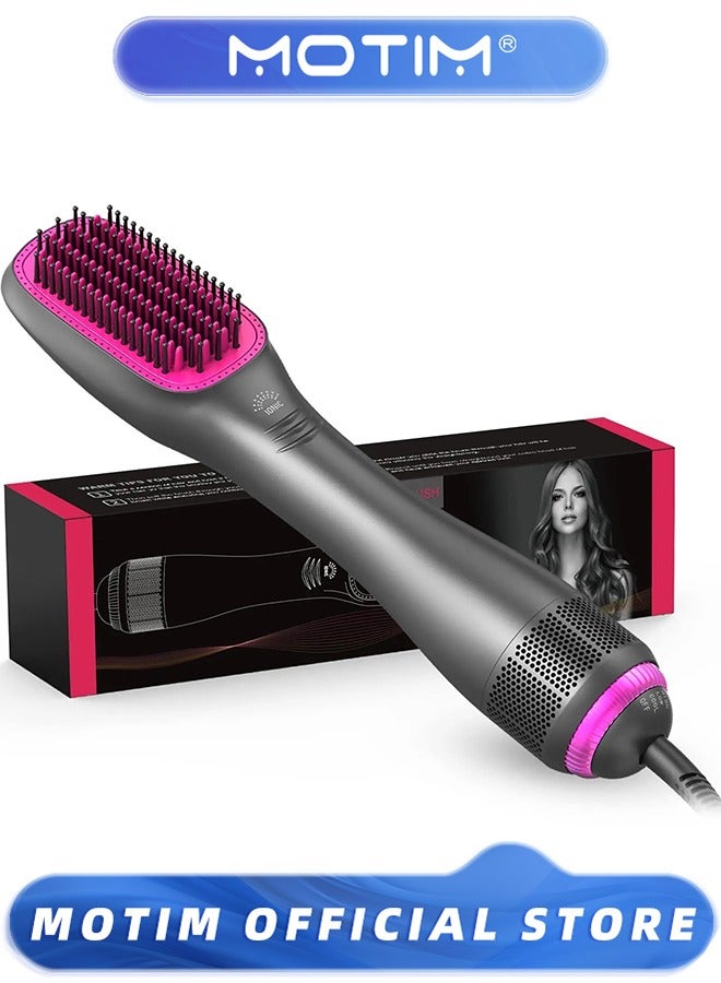 موتيم فرشاة مجفف الشعر 3 في 1 وفرشاة فرد الشعر ، فرشاة الهواء الساخن الأيونية التورمالين الخزفية لجميع أنواع الشعر - Image 2