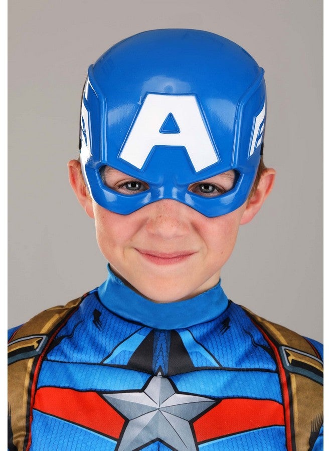 Jazwares MARVEL Boys Deluxe Captain America Costume, Kids Avengers Steve Rogers Superhero Halloween Costume, Child - Officially Licensed Large - Image 4