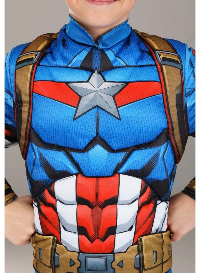 Jazwares MARVEL Boys Deluxe Captain America Costume, Kids Avengers Steve Rogers Superhero Halloween Costume, Child - Officially Licensed Large - Image 5