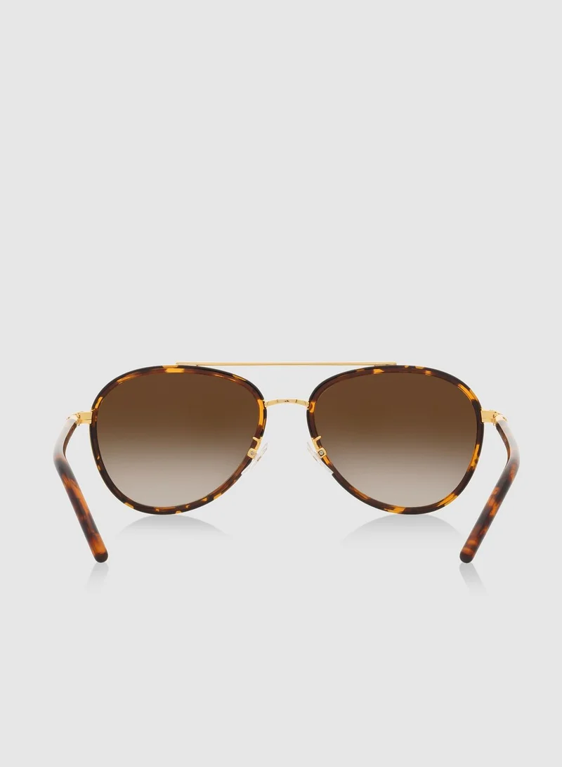 Tory Burch 0Ty6089 Aviator Sunglasses