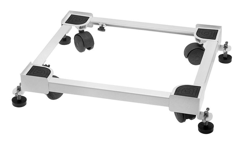 Safe Choice Washing Machine Stand Trolley with Wheels for Top Load Front Load Fully Automatic Washing Machine Fridge and Dishwasher Stand Adjustable Metal Stand White 160Kg - Image 1