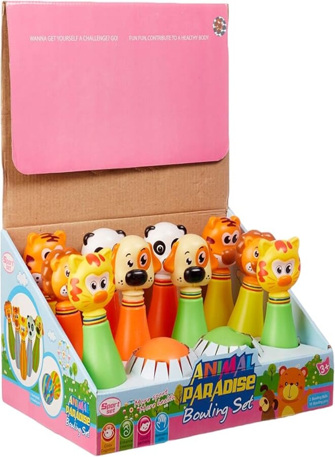 Generic Animal shaped bowling pins set 