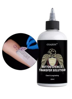 COAZON Tattoo Stencil Transfer Solution , Tattoo Hold Lock Solution , No Blood Line or Gray Line Required , Stencil Stuff Solution 150ml  - Image 2