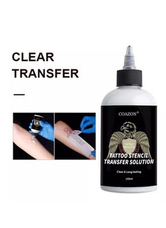 COAZON Tattoo Stencil Transfer Solution , Tattoo Hold Lock Solution , No Blood Line or Gray Line Required , Stencil Stuff Solution 150ml  - Image 4