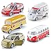KIDAMI Diecast Metal Toy Cars Set of 5 Openable Doors Pull Back Cars Ambulance Gift Pack for Kids Official Car - Image 3