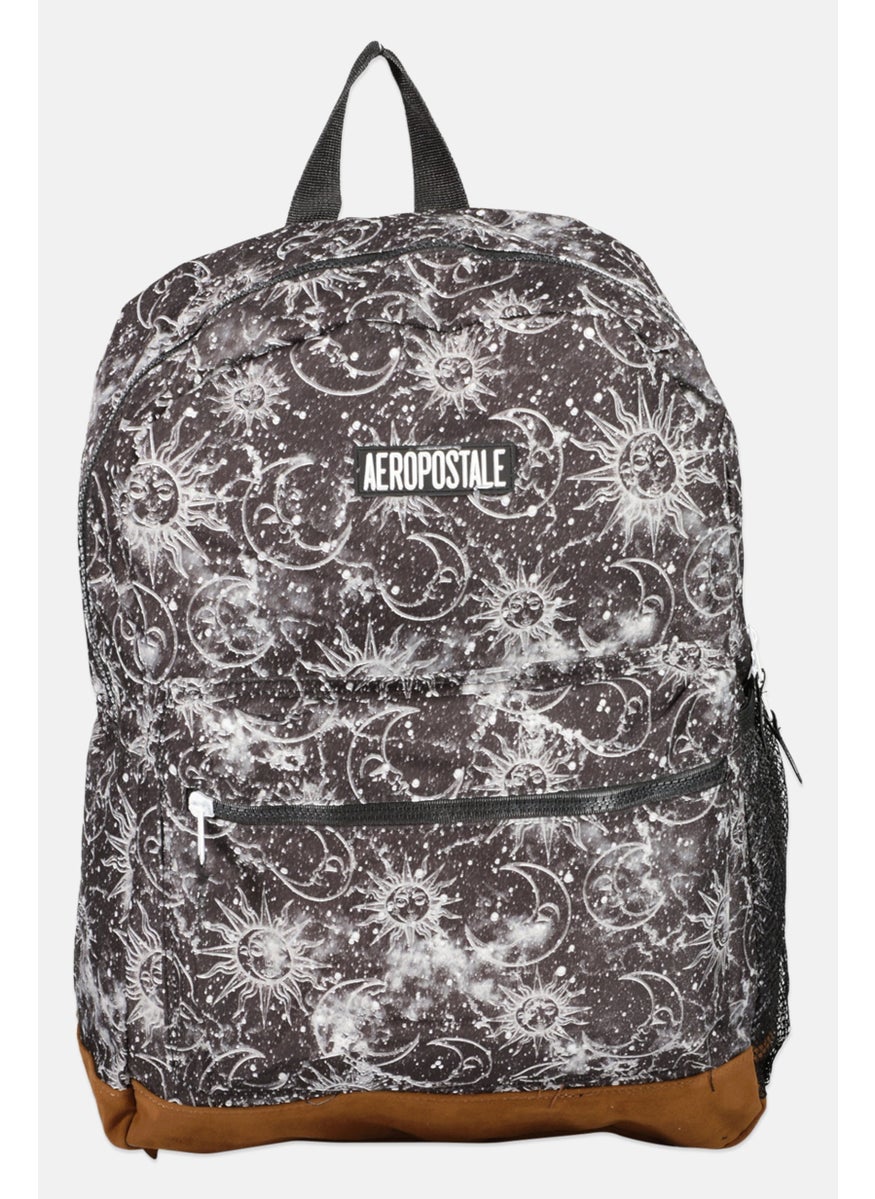 Aeropostale Women Celestial Sky Print Backpack 32 L x 44 H x 13 W cm, Washed Black  - Image 1