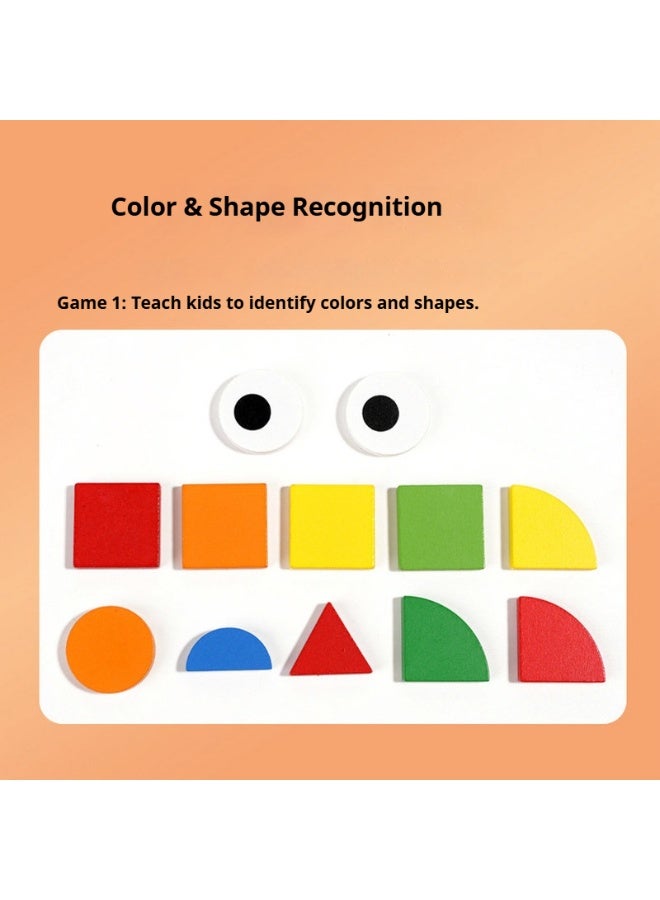 Mosaic 3d stereoscopic puzzle board game, children's wooden early education beneficial intelligence building block toy - Image 5