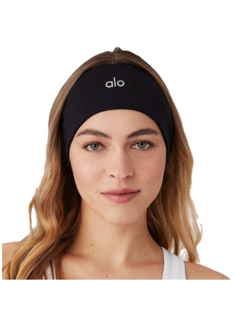 alo ALO Yoga Headband - Elastic - Fitness Outdoor - Sports - Anti-slip - Sticky Headband - Black - Image 1