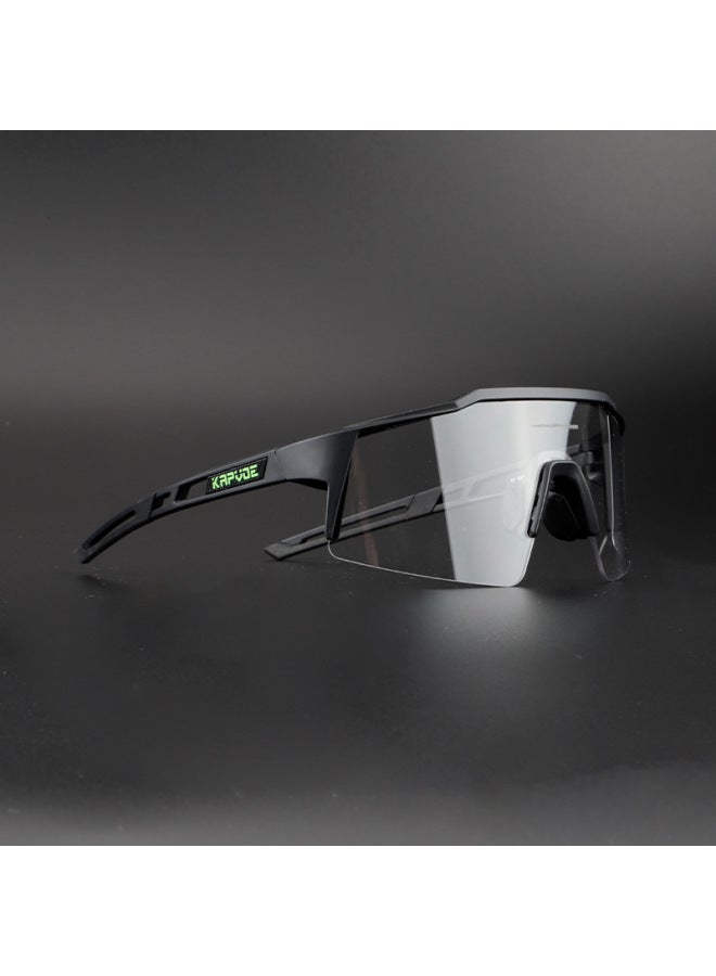 Anti-fog Photochromic Cycling Glasses Professional Sports Outdoor Windproof Women's Myopia Goggles Road Bike Men