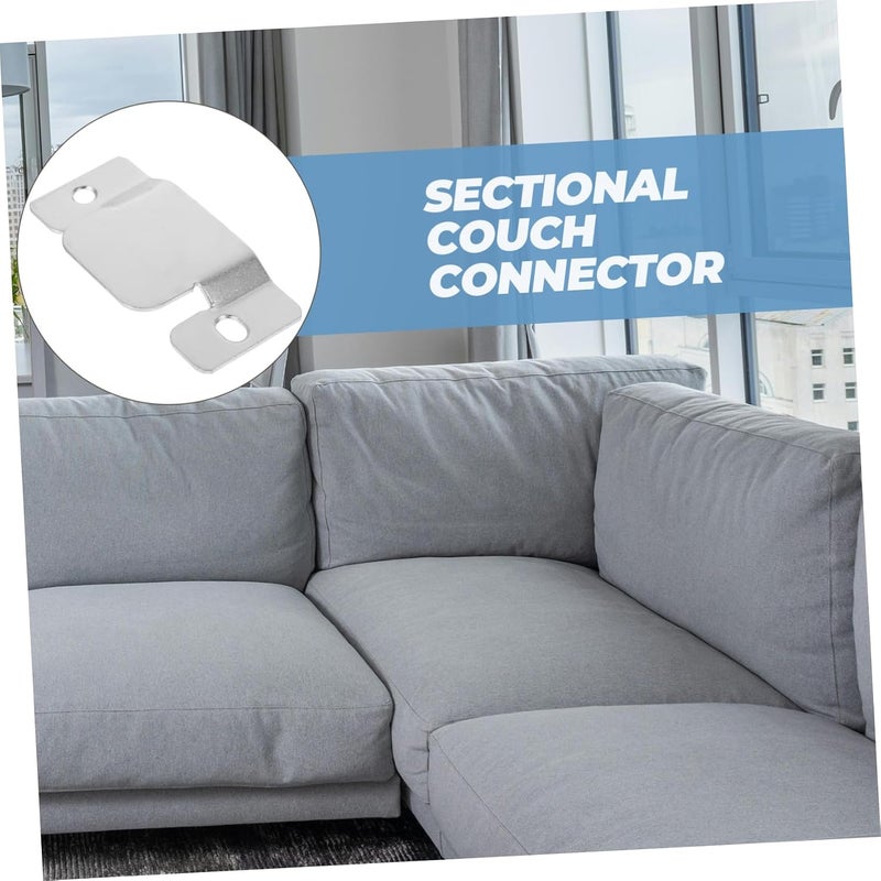 VOSAREA 12pcs Sofa Connector Kit Sectional Couch Connectors Couch Sectional Metal Furniture Clamps for Sofa - Image 3