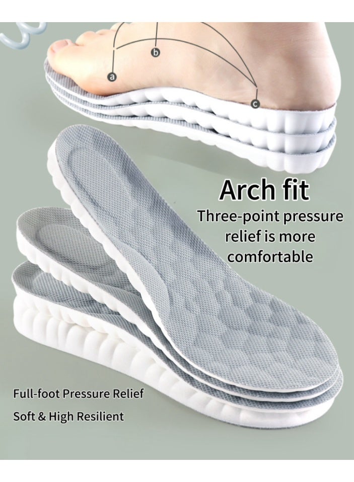 ZOOM Breathable Shock Sport Insole 36-44, Cut-To-Fit Shoe Air Cushion, Sweat-Absorbent, Comfort Insoles Relieve Foot Pain & Pressure, Cushioned Inserts for Women & Men, Suitable for Athletic Casual & Work Shoes - Image 1