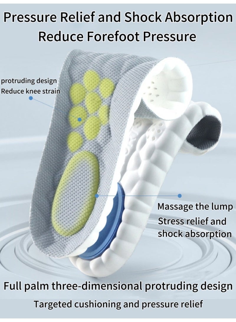 ZOOM Breathable Shock Sport Insole 36-44, Cut-To-Fit Shoe Air Cushion, Sweat-Absorbent, Comfort Insoles Relieve Foot Pain & Pressure, Cushioned Inserts for Women & Men, Suitable for Athletic Casual & Work Shoes - Image 2
