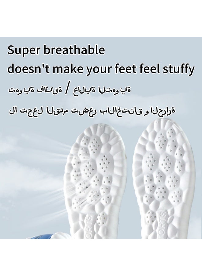 ZOOM Breathable Shock Sport Insole 36-44, Cut-To-Fit Shoe Air Cushion, Sweat-Absorbent, Comfort Insoles Relieve Foot Pain & Pressure, Cushioned Inserts for Women & Men, Suitable for Athletic Casual & Work Shoes - Image 4