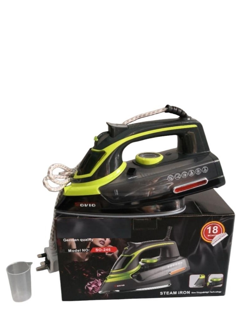 Steam Iron With Non Stick Soleplate And Spray Function 