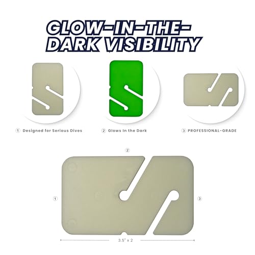 Scuba Choice SCPM-5G Cave Diving Line Glow in the Dark Rectangular Marker Pack, 10-Piece - Image 4
