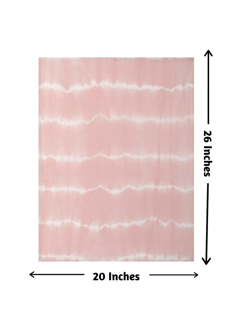 Folkulture Folkulture Kitchen Towels or Dish Towels for Kitchen Set of 3, 20x26 Inches Tea Towels with Hanging Loop  Modern Dish Cloths or Flour Sack Towels for Farmhouse Decoration  100% Cotton Indie Blush