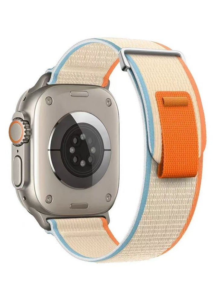 Watch Nylon Band 38/40/41/42mm Compatible with Apple Watch Series 8/7/SE/6/5/4/3/2/1 h Series 8/7/SE/6/5/4/3/2/1 Black - Image 1