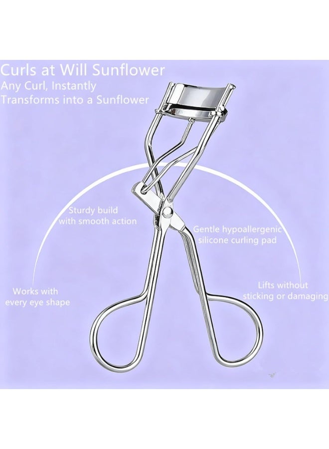 Myonly Professional Eyelash Curler - for All Eye Shapes - Classic Stainless Steel Design with Comfort Grip (Stainless Steel) - Image 3