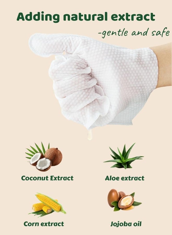 QingYa 20-Pack Extra Thick Pet Cleaning Glove Wipes with Lid | Value Pack Dog & Cat Grooming Gloves | Rinse-Free Bath Wipes with Coconut, Aloe & Jojoba for Odor Control & Daily Care - Image 3