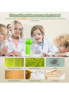 Generic Handheld Digital Microscope for Kids 1000X Including 32GB SD Card and 12 Specimens 16MP Portable Pocket Microscope with 2 Inch IPS Screen 1080P Coin Magnifier for Collectors With 8 LEDs  - Image 4