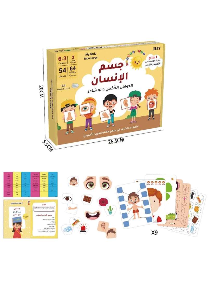 CALL PLAY Arabic Learning Flash Cards for Kids - Educational Language Game with  Vocabulary Cards, Fun Arabic Alphabet Teaching Tool for Toddlers Ages 3-6, Homeschool & Classroom Learning Aid， Speech Therapy, Word Games, Early Education - Image 1