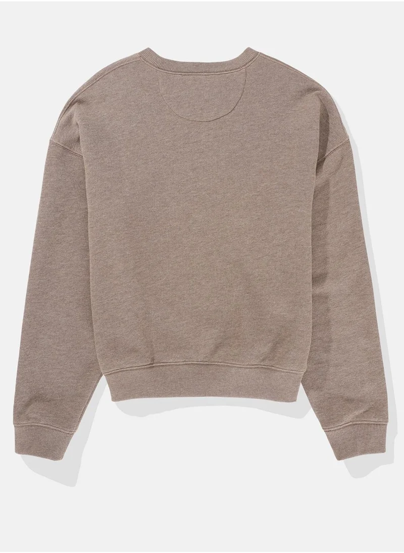امريكان ايجل Casual Graphic Crew Neck Sweatshirt