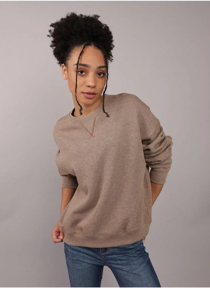 امريكان ايجل Casual Graphic Crew Neck Sweatshirt