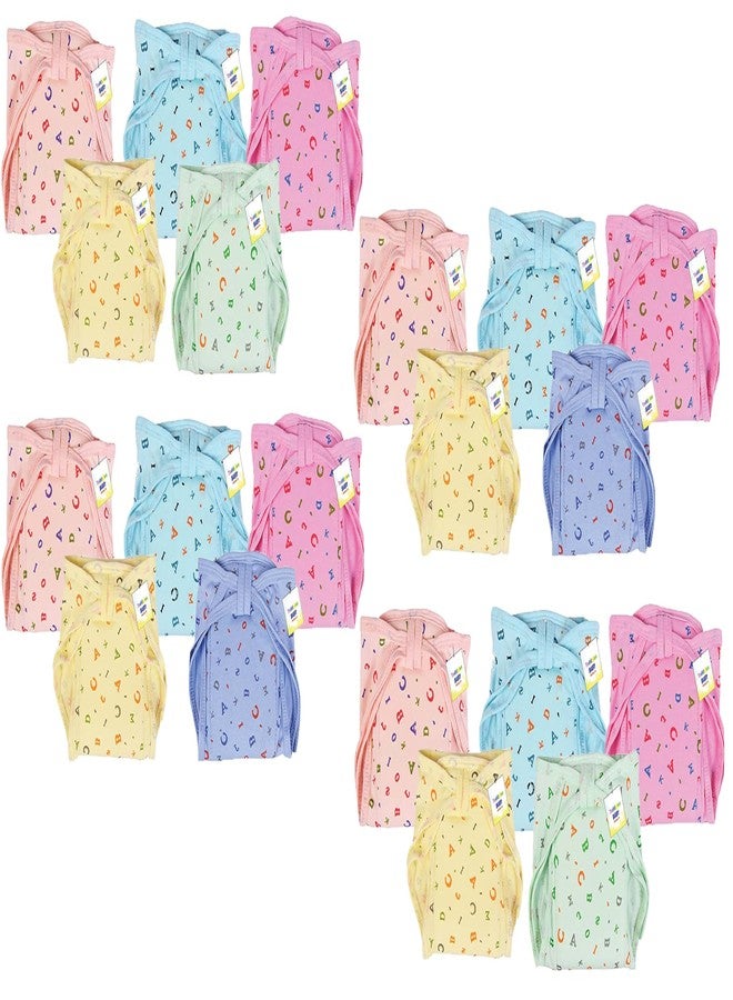 Toddylon Baby Products New Born Baby Clothes | Cloth Diapers | Langots | Nappies | Cotton | Reusable | Washable | Nappy (0-6 Months, Pack of 20) - Image 1