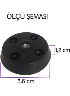 Glaswen 3 Pieces Flat Leg Base Black Furniture Table Coffee Table Leg Connector Plastic  - Image 2