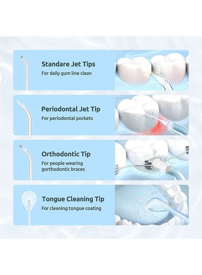 Arabest Water Flosser [Mini Cordless Portable] Oral Irrigator Water Teeth Cleaner Pick, Telescopic Water Tank, 3 Modes & IPX7 Waterproof, Home & Travel Water Flossers (white) - Image 5