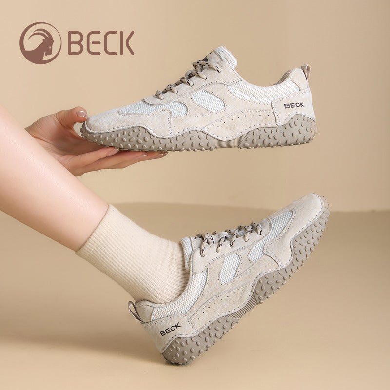 BECK Women's Casual Leather Flat Shoes - Image 4