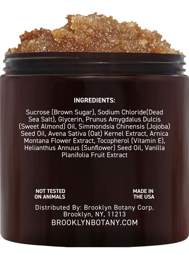 بروكلين بوتاني مقشر الجسم بالسكر البني من بروكلين بوتاني - مرطب ومقشر للجسم والوجه واليدين والقدمين - يحارب حب الشباب والخطوط الدقيقة والتجاعيد، هدايا رائعة للنساء والرجال - 10 أونصة - Image 2