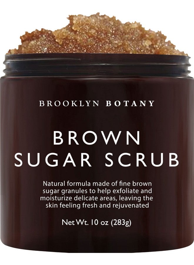 بروكلين بوتاني مقشر الجسم بالسكر البني من بروكلين بوتاني - مرطب ومقشر للجسم والوجه واليدين والقدمين - يحارب حب الشباب والخطوط الدقيقة والتجاعيد، هدايا رائعة للنساء والرجال - 10 أونصة - Image 1